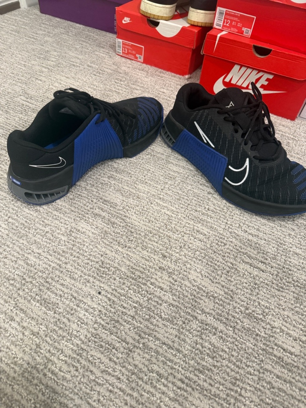 Nike Metcon 9 — Size 12.5 (Men’s)
Black / Game Royal Blue | Style: FD5431-010